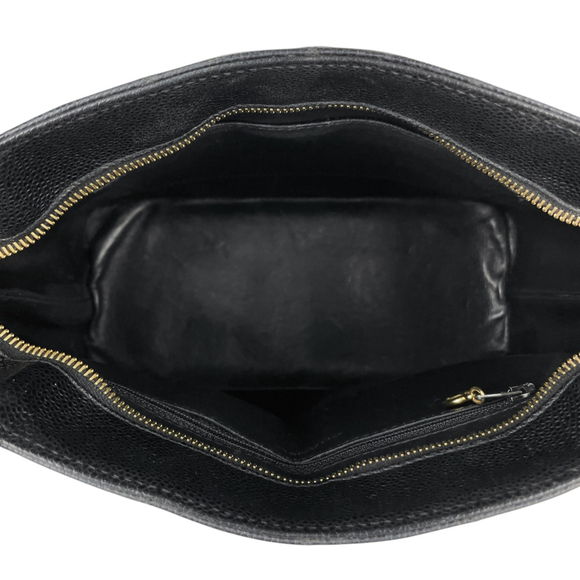 CHANEL Reissue Tote Handbag with Coco Mark, Caviar Skin, Black, A01804, Women's - Picture 11 of 12